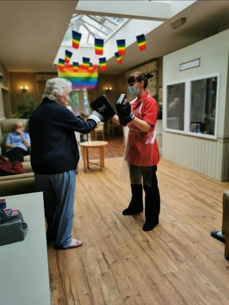 Resident’s son raises funds to support fun activities at Norwood Grange